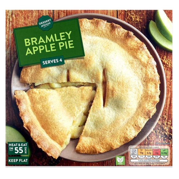 Dessert Menu Bramley Apple Pie 550g