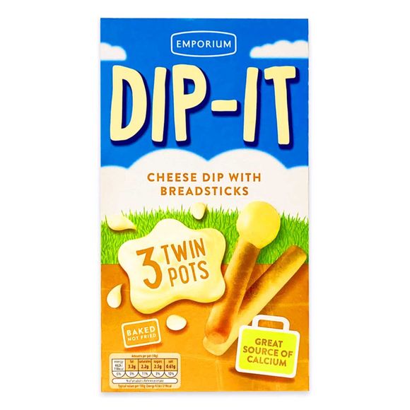 Emporium Dip-it Cheese Dip With Breadsticks 3x50g