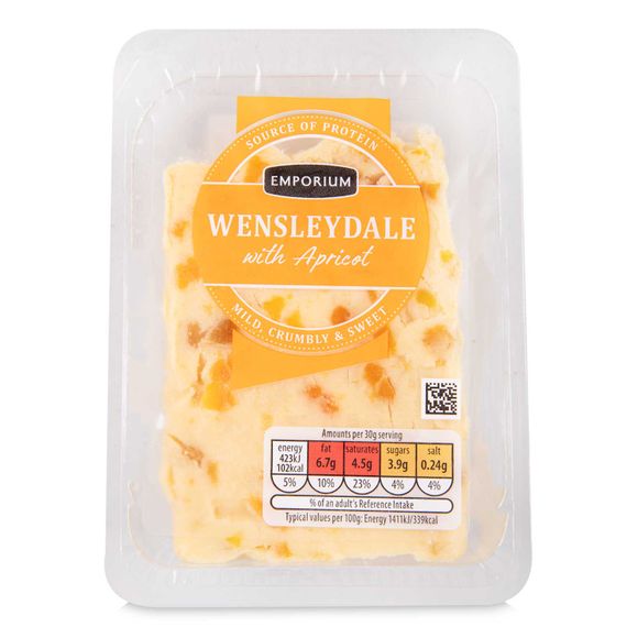 Emporium Wensleydale Cheese With Apricot 200g