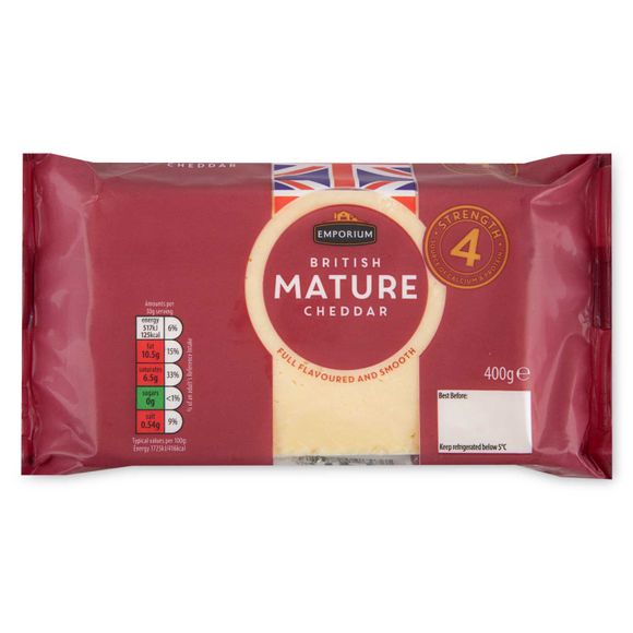 Emporium British Mature Cheddar Cheese 400g