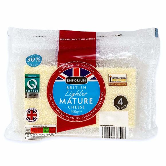 Emporium British Lighter Mature Cheese 400g