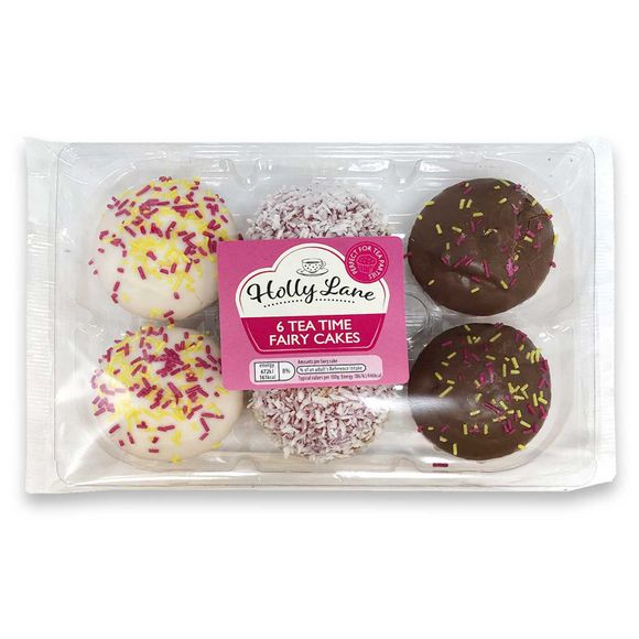 Holly Lane 6 Tea Time Fairy Cakes 190g