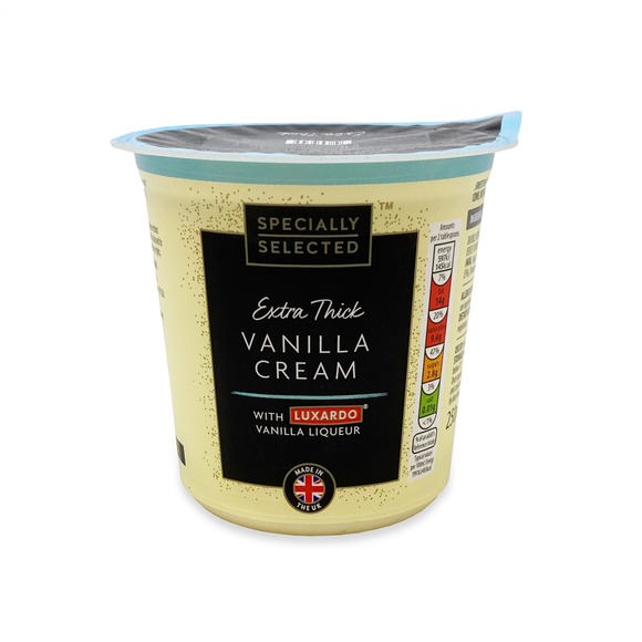 Specially Selected Extra Thick Flavoured Cream - Vanilla Luxardo 250ml