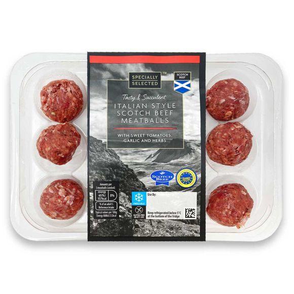 Specially Selected Italian Style Scotch Beef Meatballs 340g