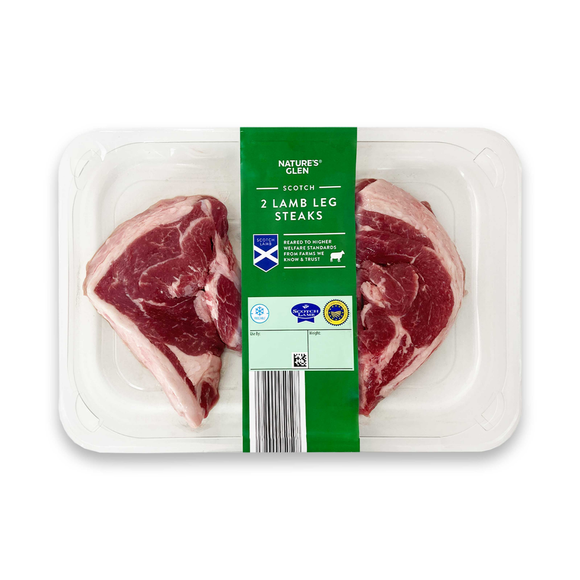 Nature's Glen Scotch Lamb Leg Steaks 300g