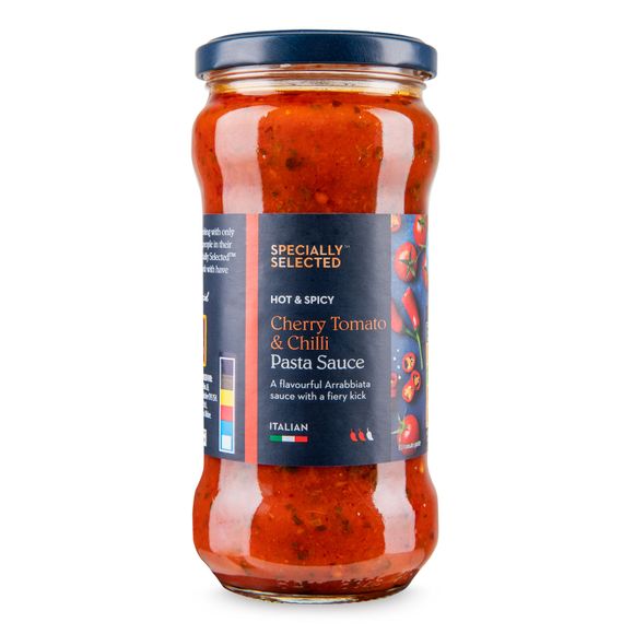 Specially Selected Hot & Spicy Cherry Tomato & Chilli Pasta Sauce 340g