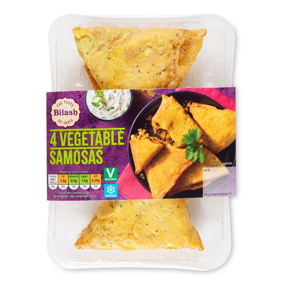 Bilash Vegetable Samosas 220g/4 Pack