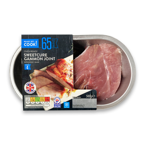 Ready, Set…Cook! Oven Ready Sweetcure Gammon Joint With Honey Glaze 540g