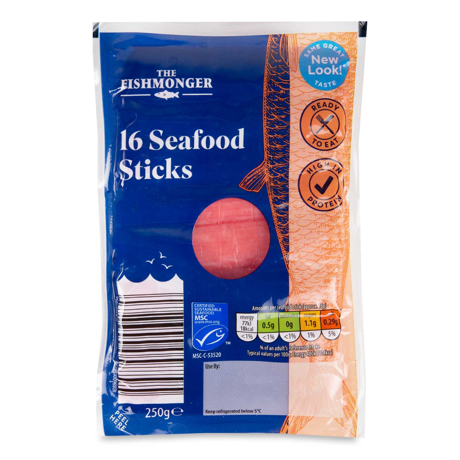 The Fishmonger Seafood Sticks 250g/16 Pack