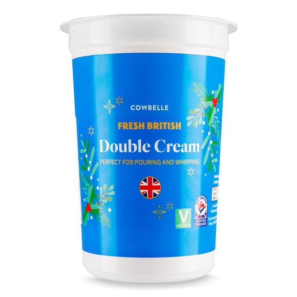 Cowbelle Fresh British Double Cream 600ml