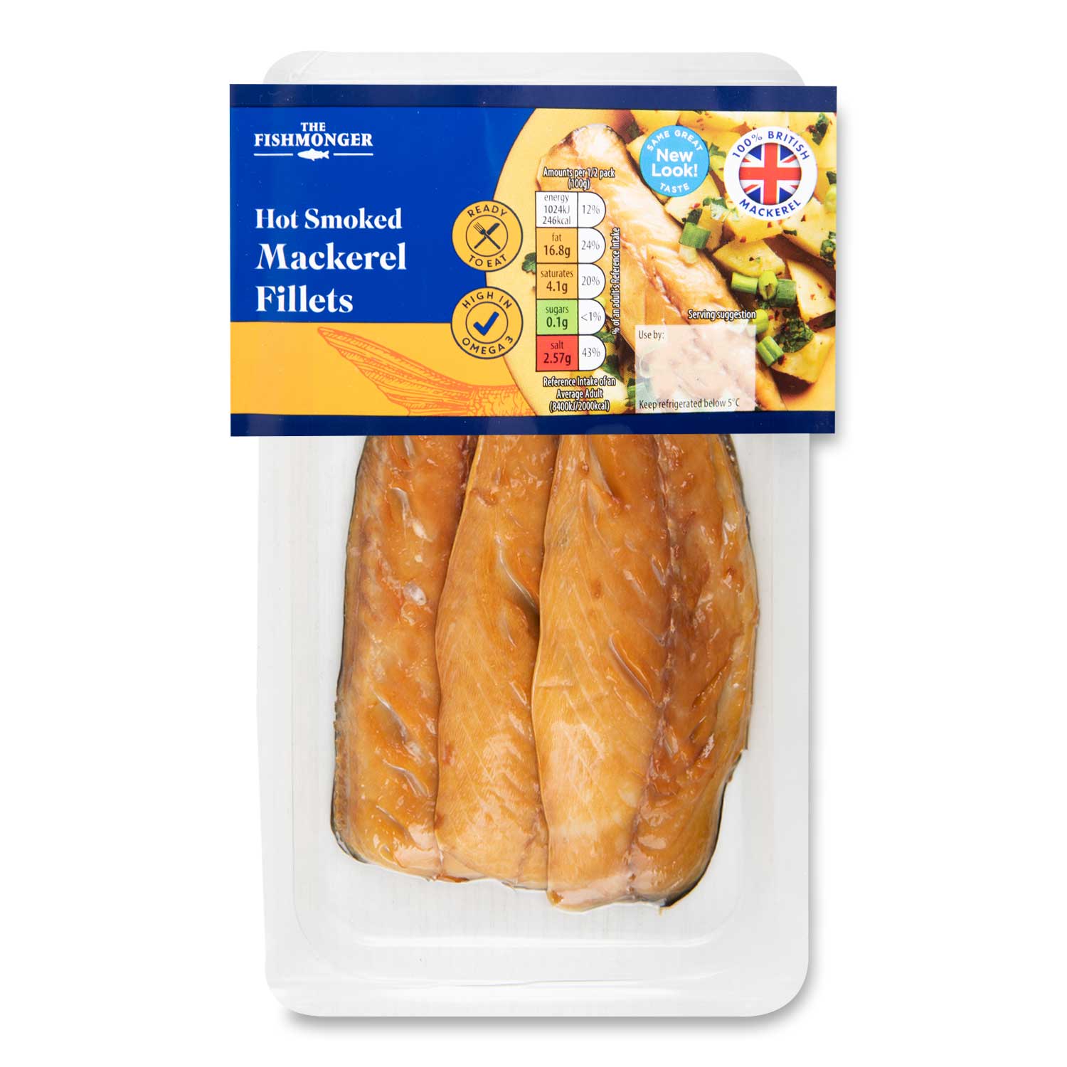 The Fishmonger Hot Smoked Mackerel Fillets 200g