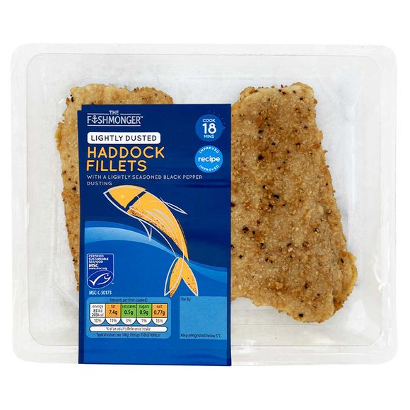 The Fishmonger Lightly Dusted Haddock Fillets 260g