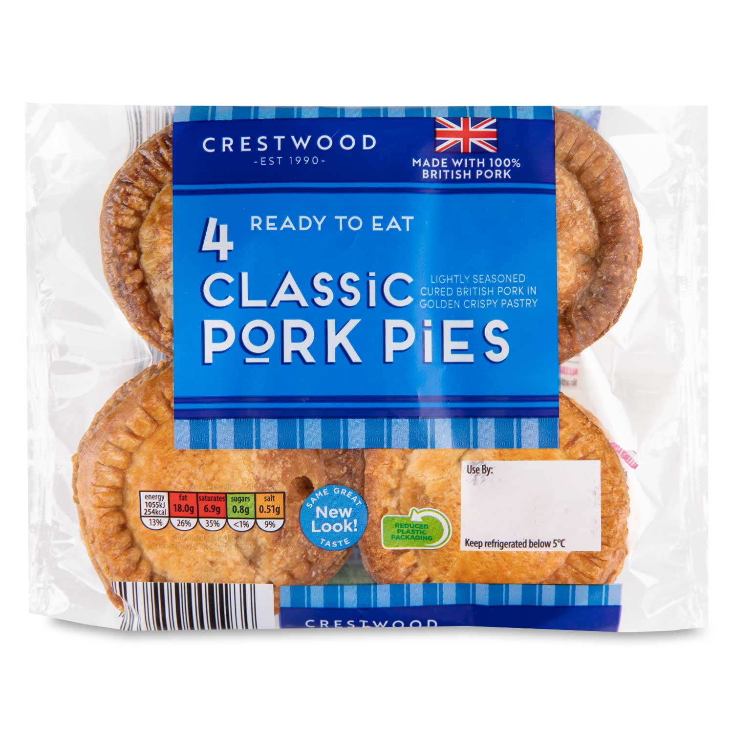 Crestwood Classic Pork Pies 260g/4 Pack