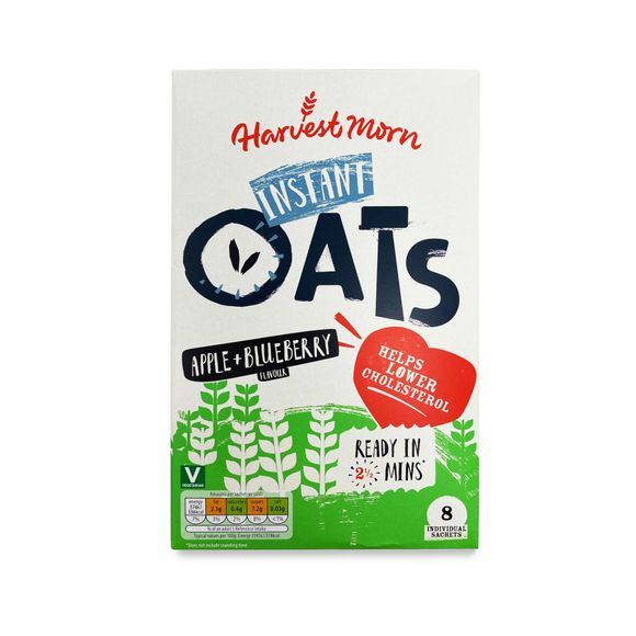 Harvest Morn Instant Oats Apple & Blueberry Flavour 288g