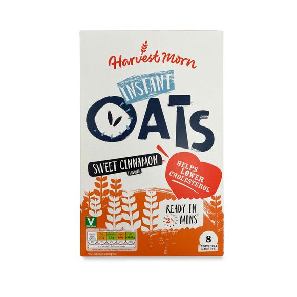 Harvest Morn Instant Oats Sweet Cinnamon Flavour 264g