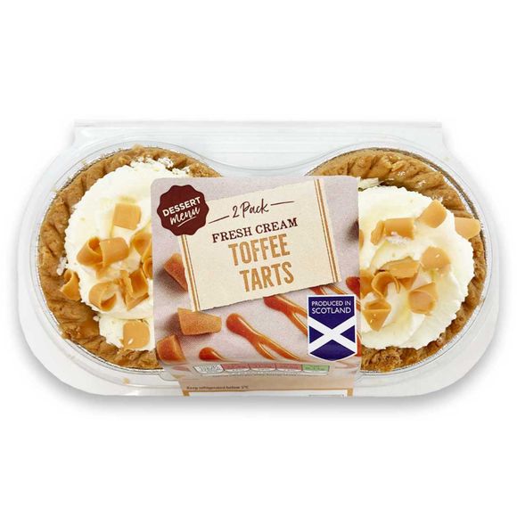 Dessert Menu Toffee Tarts 172g/2 Pack