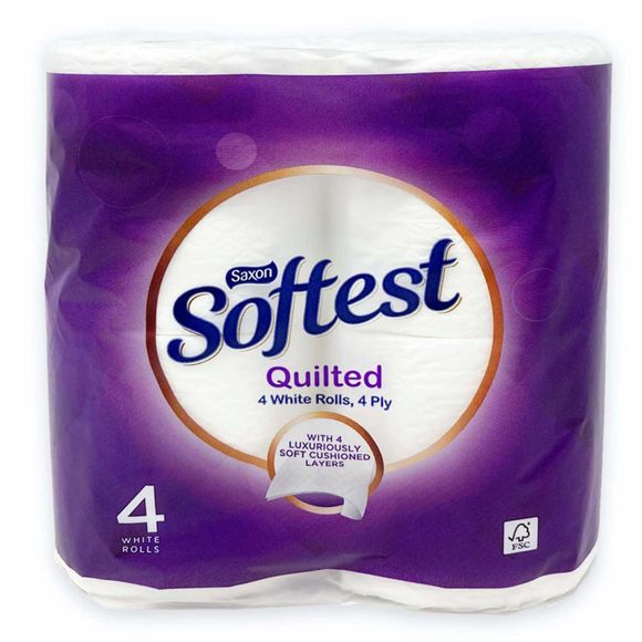 Saxon Quilted Toilet Tissue 4 Pack