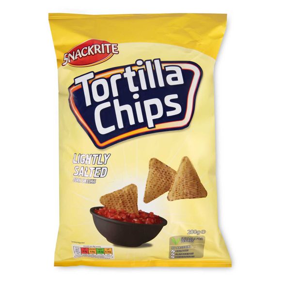 Snackrite Salted Tortilla Chips 200g