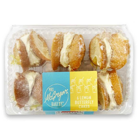 Mrs McGregor's Lemon Butterfly Cakes 6 Pack