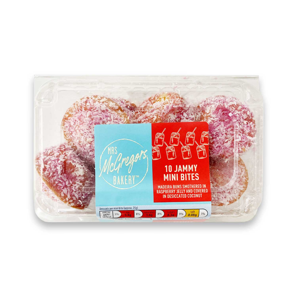 Mrs McGregor's Jammy Mini Bites 250g/10 Pack