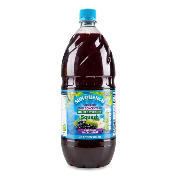 Sun Quench Double Strength Apple & Blackcurrant Squash 1.5l