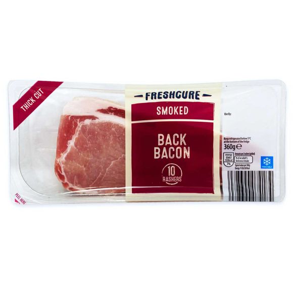 Oakhurst Smoked Back Bacon Rashers 360g/10 Pack