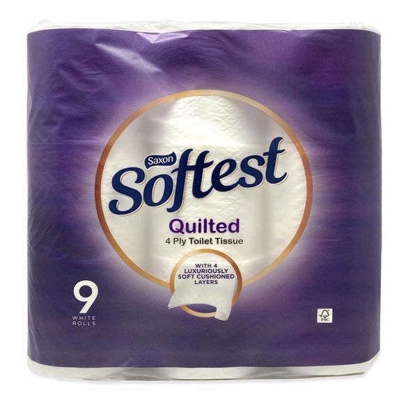 Saxon Quilted Toilet Tissue 9 Pack