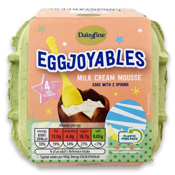 Dairyfine Eggjoyables Milk Cream Mousse 144g