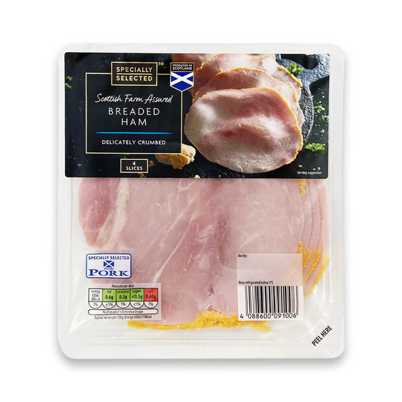 Specially Selected Scottish Farm Assured Breaded Ham 100g