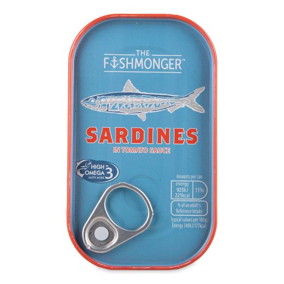 The Fishmonger Sardines In Tomato Sauce 125g