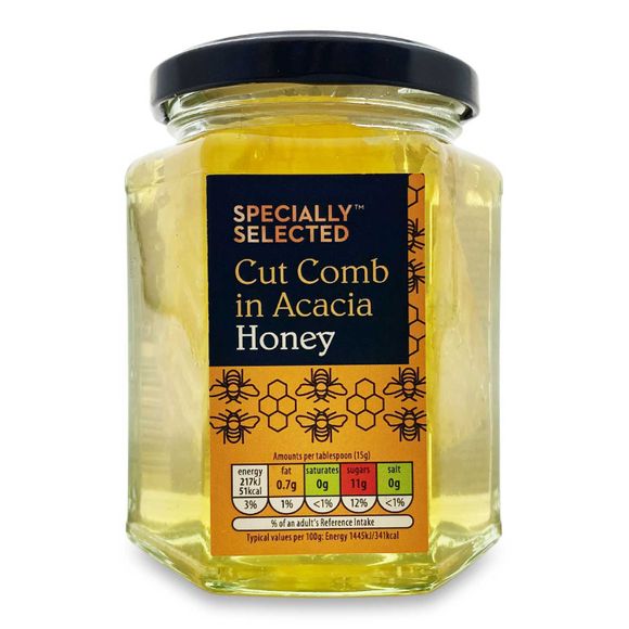 Specially Selected Cut Comb In Acacia Honey 340g