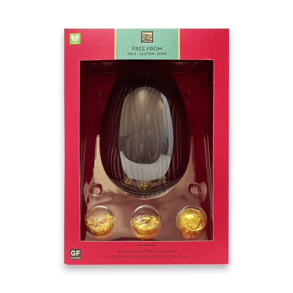 Moser Roth Dominican Republic 65% Dark Chocolate Egg With Hazelnut Truffles 164g