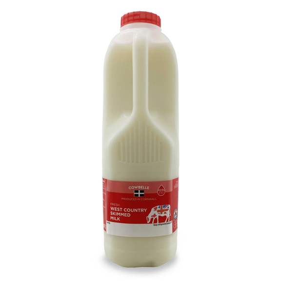 Cowbelle West Country Skimmed Milk <0.5% Fat 1.14l/2 Pints