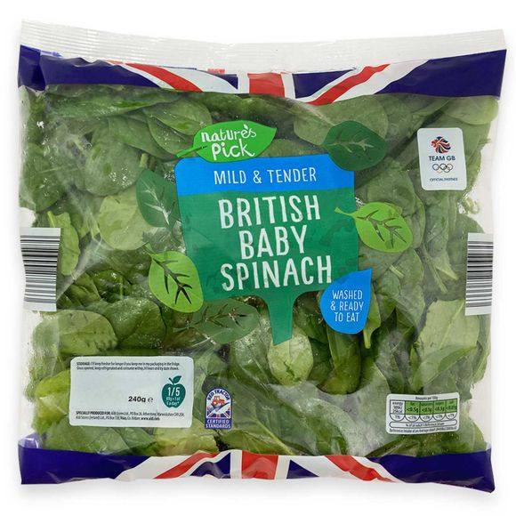 Nature's Pick Baby Spinach 240g