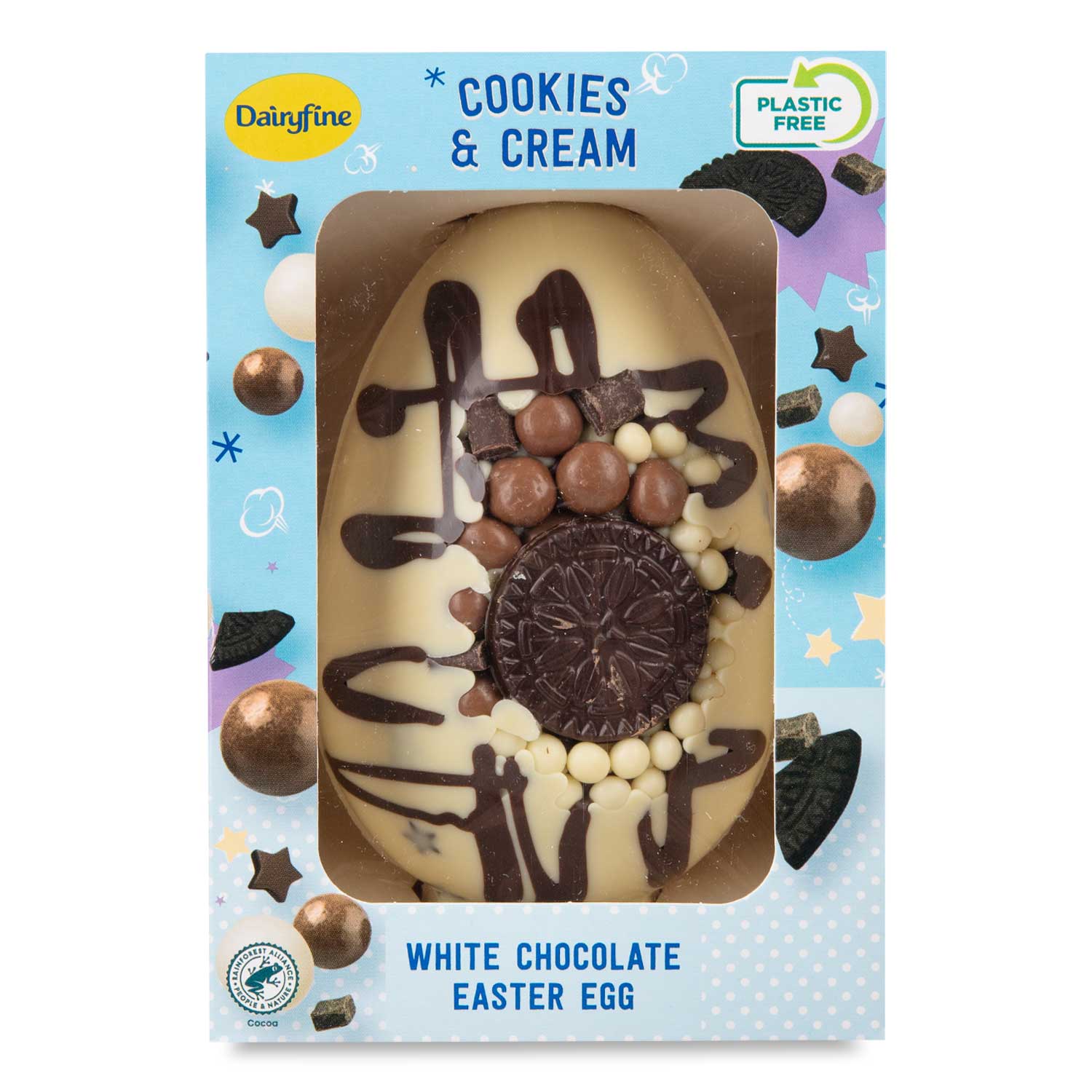 Dairyfine Cookies & Cream Easter Egg 200g