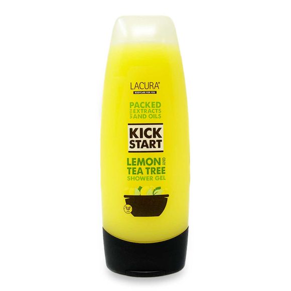 Lacura Kick Start Lemon & Tea Tree Shower Gel 250ml