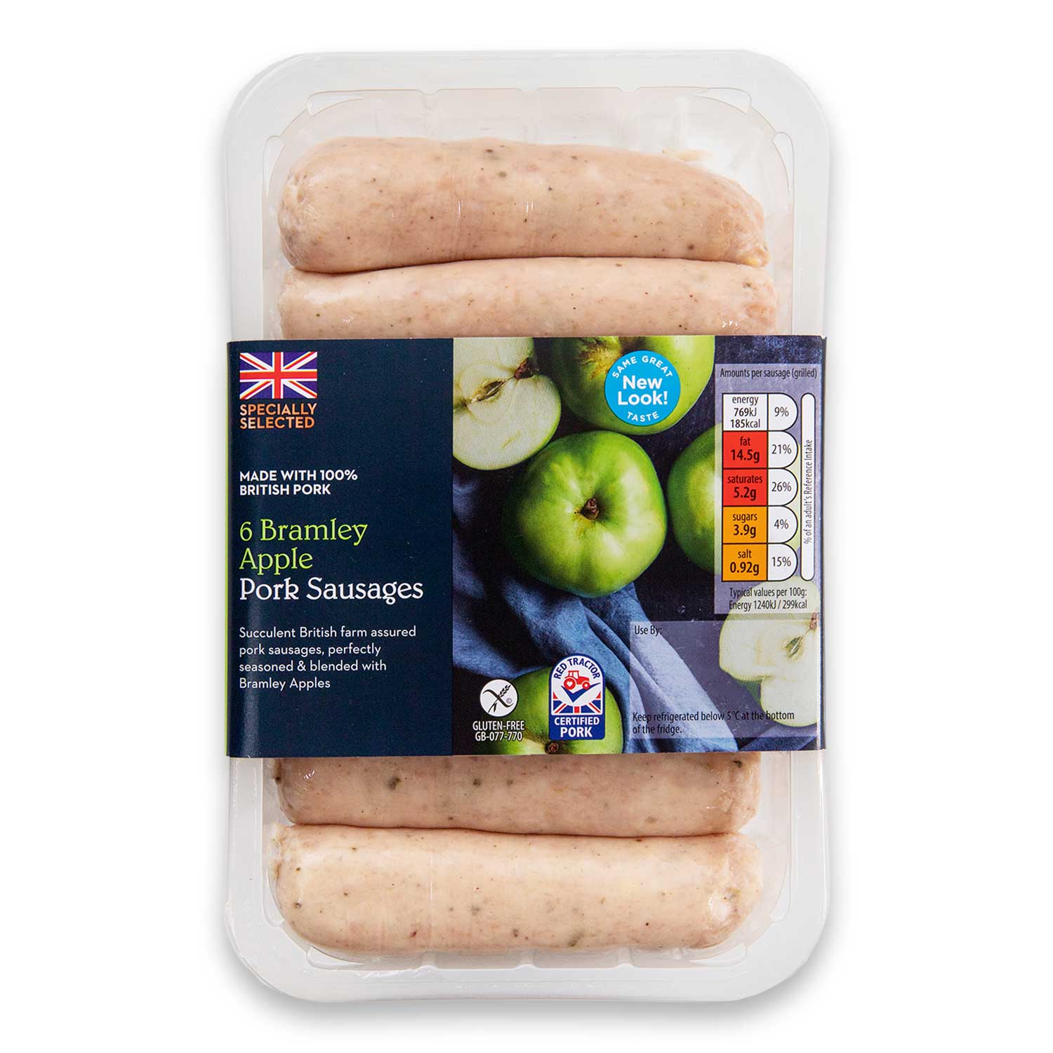 Specially Selected Bramley Apple Pork Sausages 400g/6 Pack