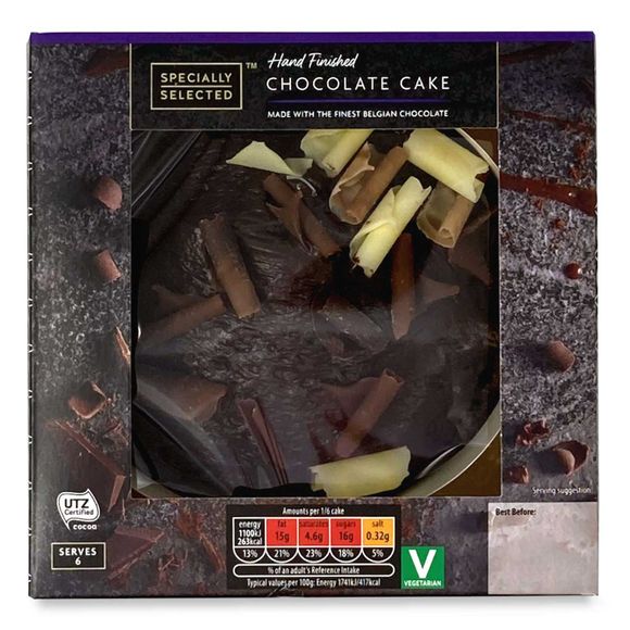 Specially Selected Hand Finished Chocolate Cake 384g