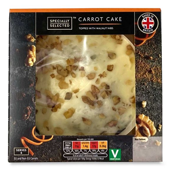 Specially Selected Hand Finished Carrot Cake 376g