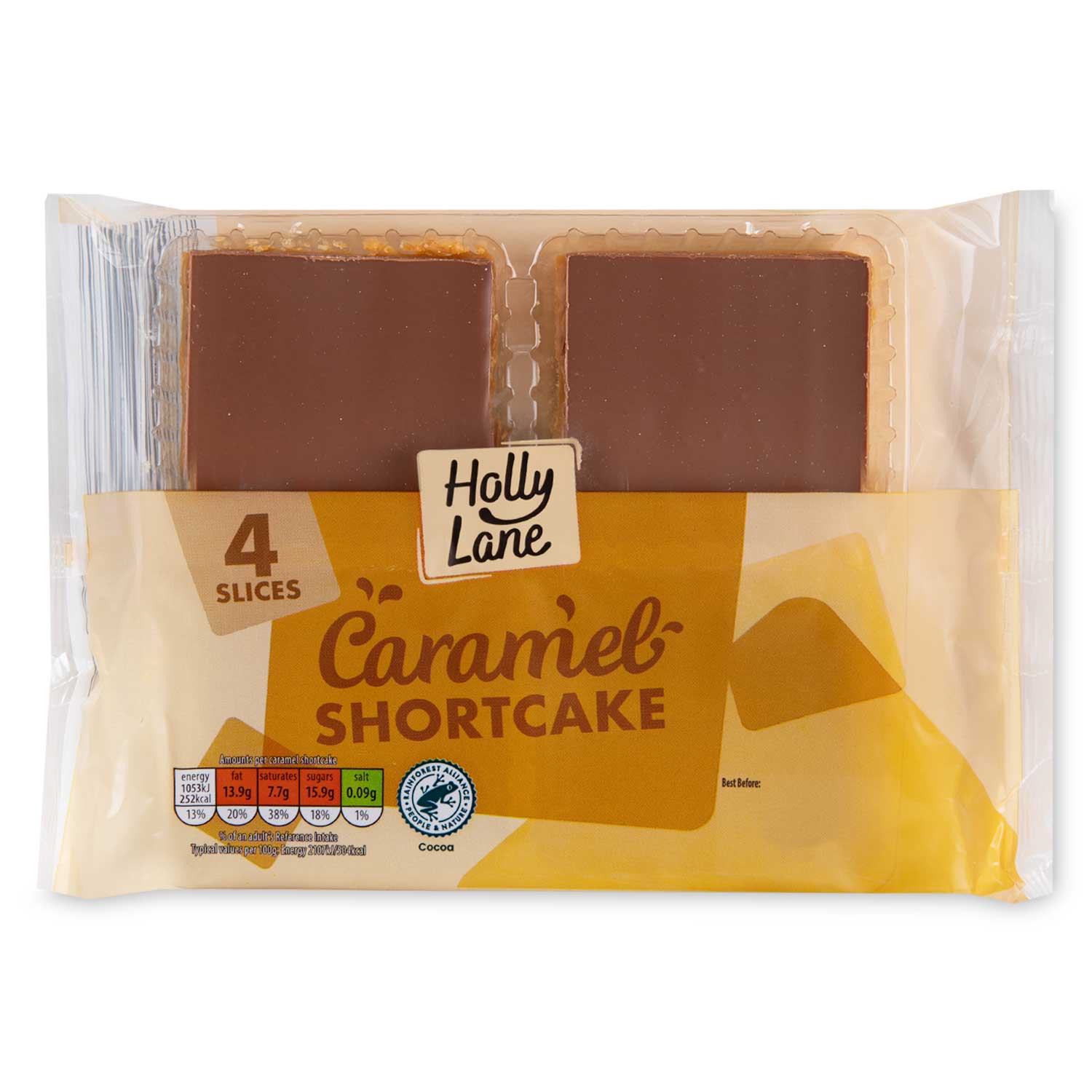 Village Bakery Caramel Shortcake Slices 200g/4 Pack