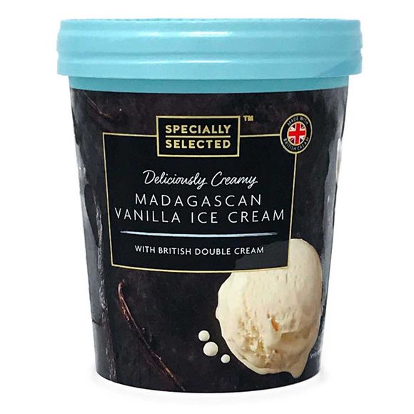 Specially Selected Deliciously Creamy Madagascan Vanilla Ice Cream 480ml