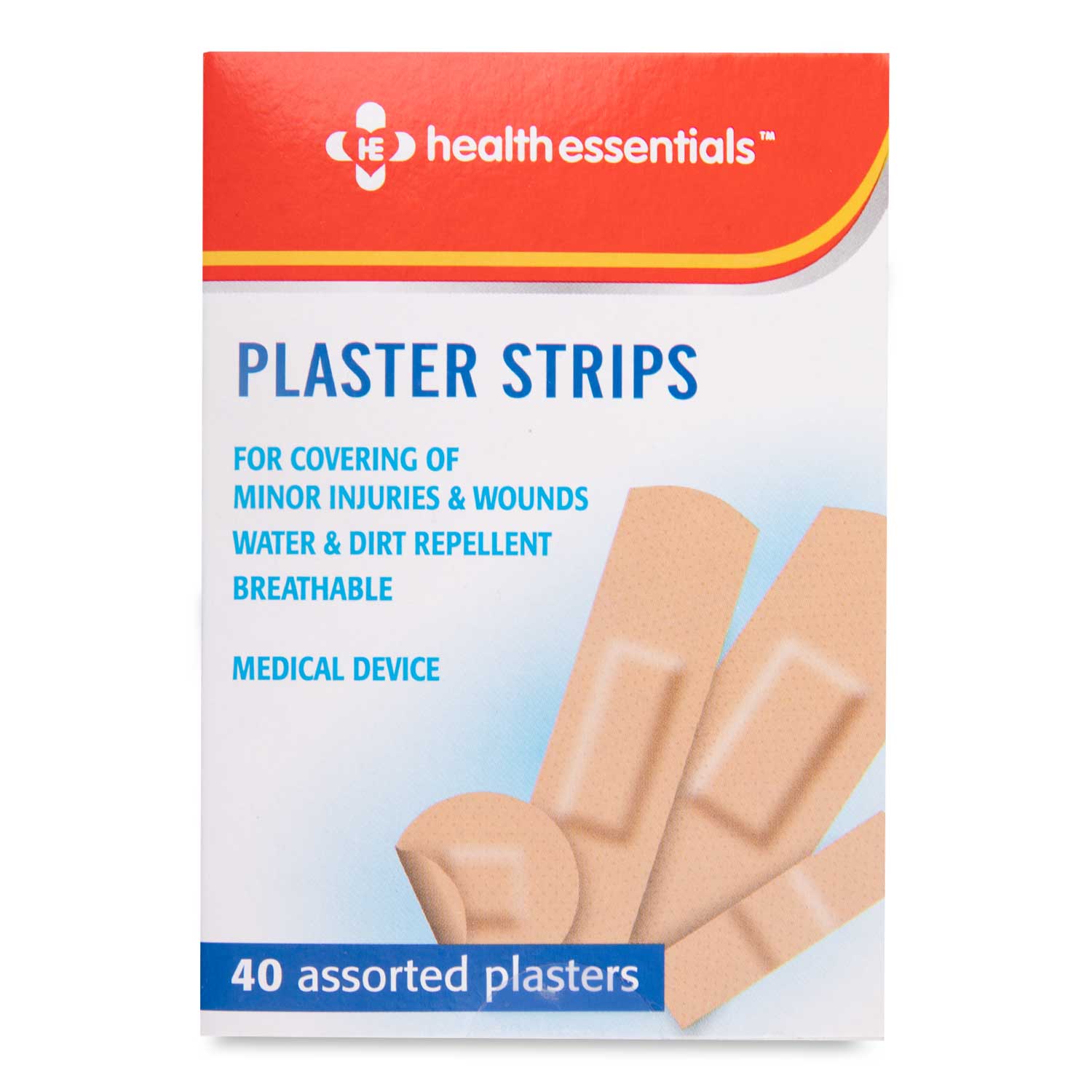 Health Essentials Plasters - Water Resistant Assorted 24g