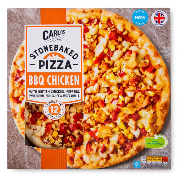 Carlos BBQ Chicken Stonebaked Pizza 350g