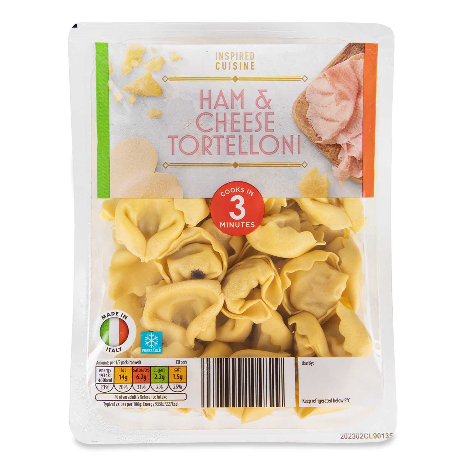 Inspired Cuisine Cheese & Ham Tortelloni 300g