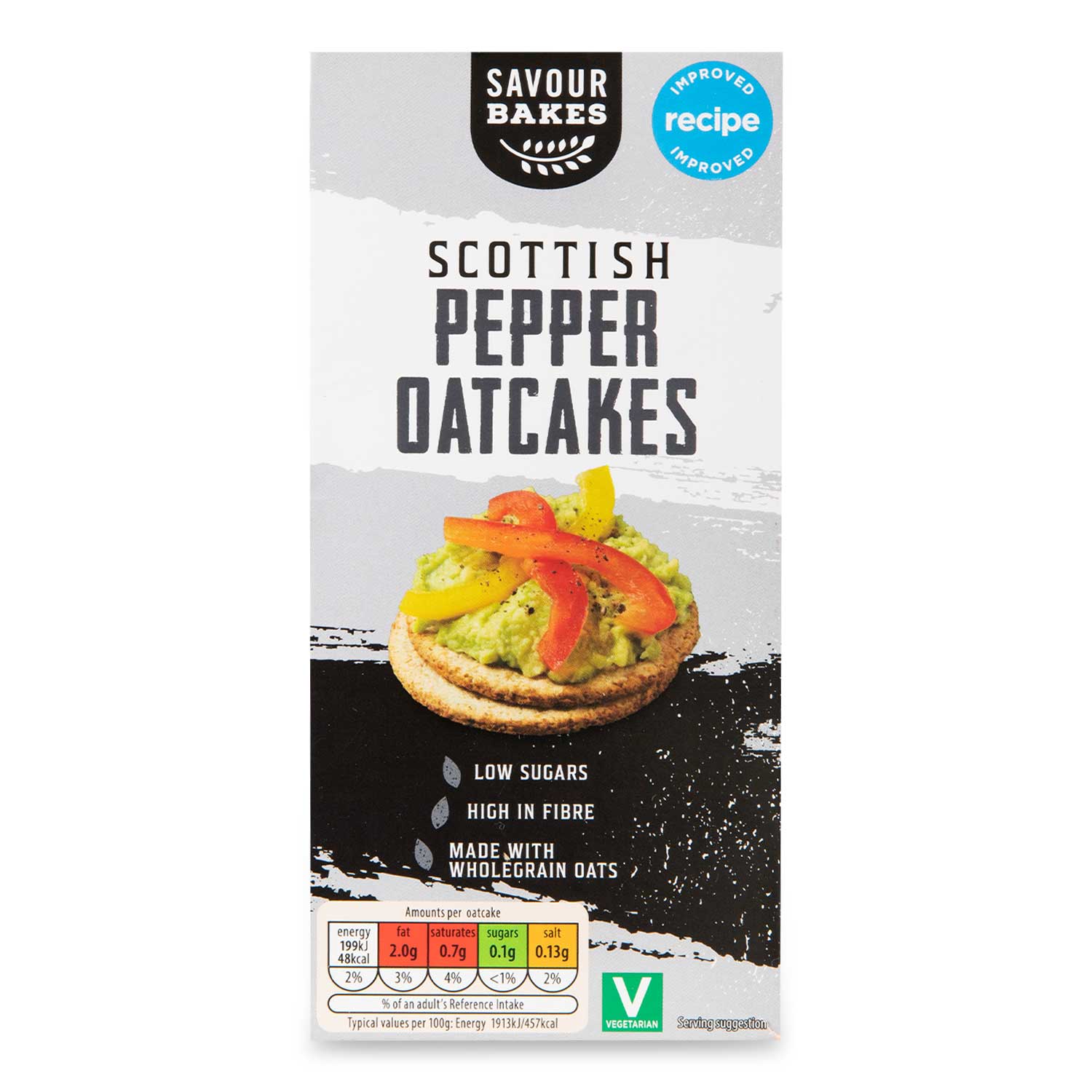 Savour Bakes Scottish Pepper Oatcakes 250g