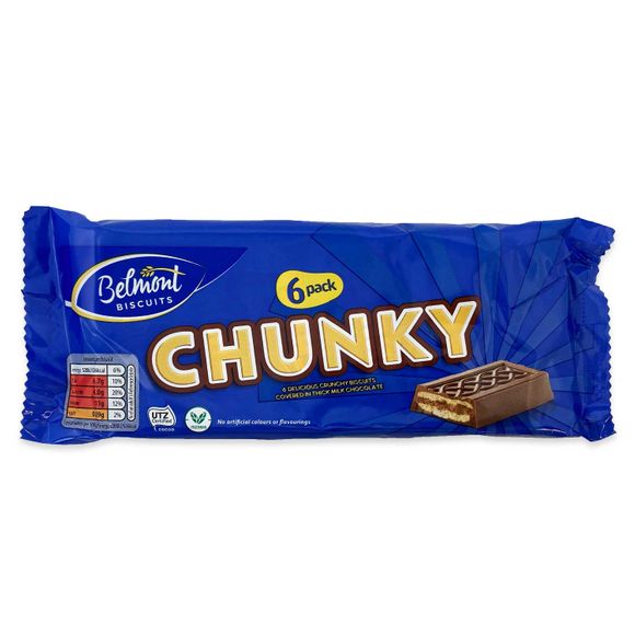 Belmont Milk Chocolate Chunky Chocolate Biscuits 144g