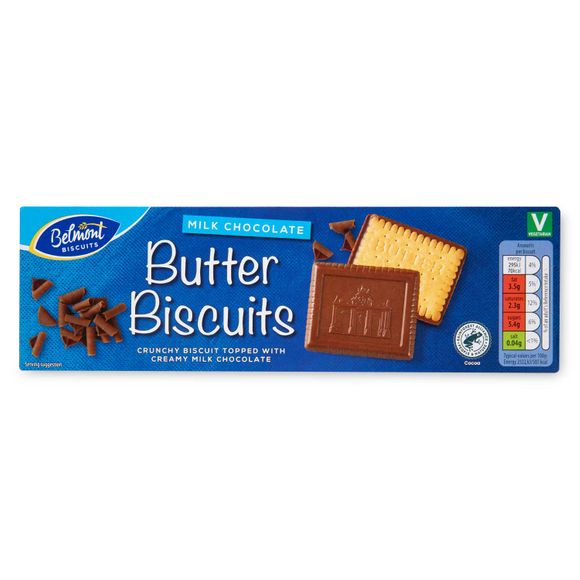 Belmont Memento Milk Chocolate Butter Biscuits 125g