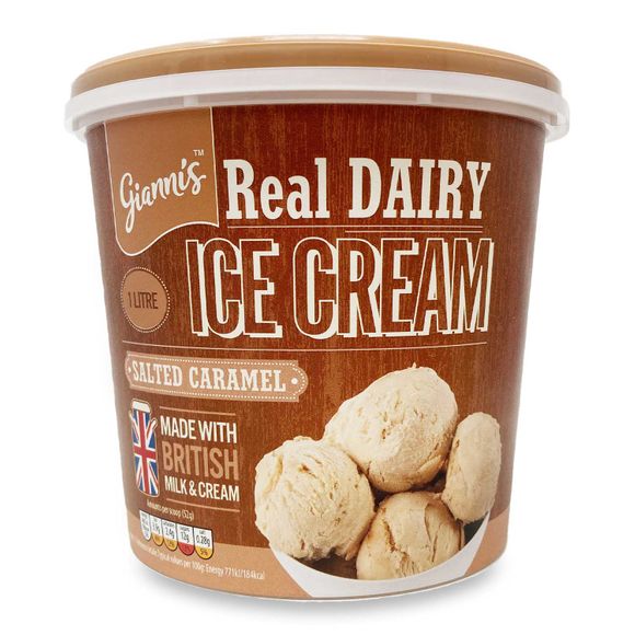 Gianni's Scottish Dairy Ice Cream Salted Caramel 1l