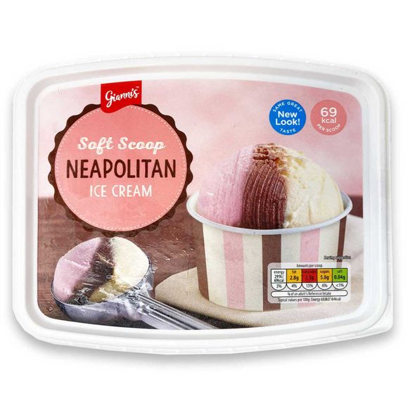 Gianni's Soft Scoop Neapolitan Ice Cream 2 Litres