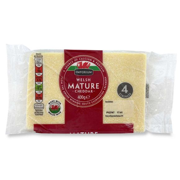 Emporium Welsh Mature Cheddar Cheese 400g